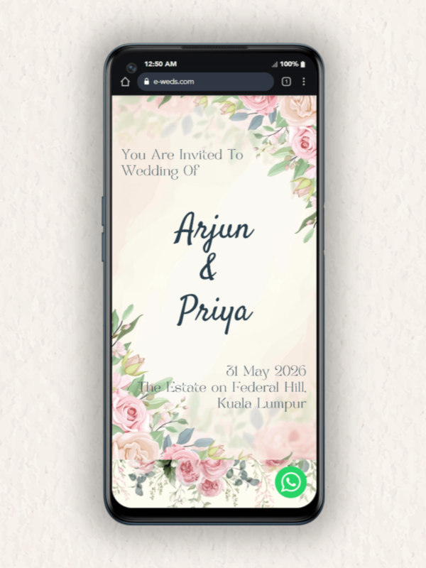 Online Invitation #025